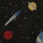 Space Cross Stich Design Stitched