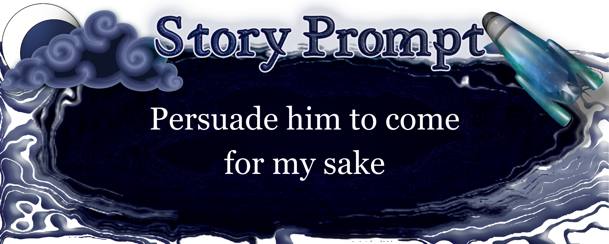 Author Jenna Eatough's Flash Fiction Story from writing prompt: Persuade him to come for my sake